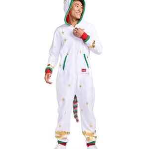 Tipsy Elves Men's Festive Fantasy Unicorn Jumpsuit Size LL